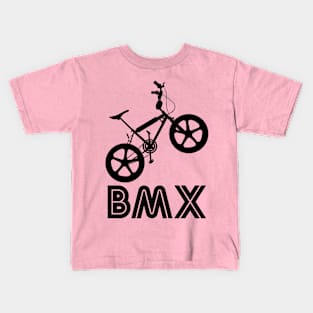 BMX Silhouette (Black) Kids T-Shirt